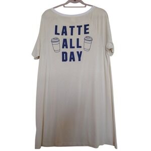 VICTORIAS SECRET PINK Sleepwear Woman's M Yellow LATTE‎ ALL DAY Logo Super Soft